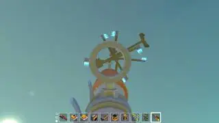 Normal, everyday helicopter flight in Scrap Mechanic.
