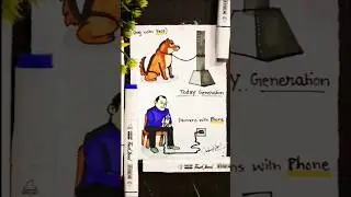 Today Generation 🐕 & humen both are same. 🧐deep meaning #drawing #shorts #generation #motivation