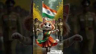 Happy 79th independence day to everyone #cat #cute #viral #shorts #independenceday #indian #india#ai