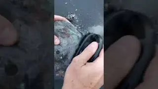 Cymbal recovery from fire - Prato recuperado de inc&ecirc;ndio
