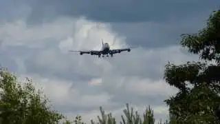 Boeing 747-400 Lufthansa Flight LH741 (KIX-FRA) landing at Frankfurt Airport