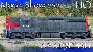 Shopworn 1990s-era Southern Pacific SD9E! - Model Showcase HO SP SD9E 4314!