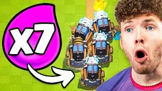 😱🤯ICH KLAUE JEDES GEGNER-DECK im 7x ELIXIER MODUS... | Clash Royale Deutsch