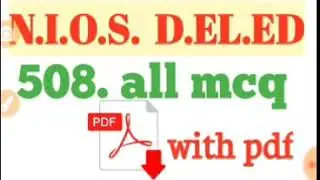 Nios deled 508 mcq