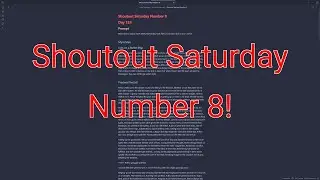 I Read My Discord Server's World Building Ideas | Shoutout Saturday Number 8