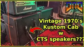 My Most Unique Guitar Cab | 1970's Kustom w CTS Speakers