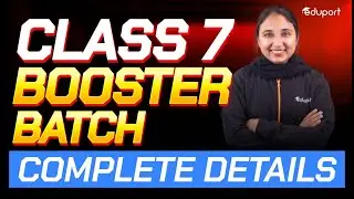 Class 7 booster batch Complete details