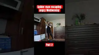 CRAZY WEDNESDAY CAN DO TELEPORT SPIDER MAN CAN&rsquo;T ESCAPE #spiderman #wednesday #teleport #parkour