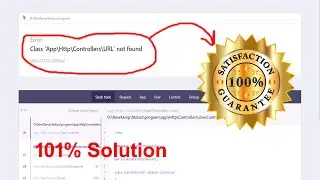 Class 'App\Http\Controllers\URL' not found In Laravel