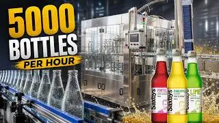 MODERN MACHINERY | 5000BPH Glass Bottle CSD Production Filling Line