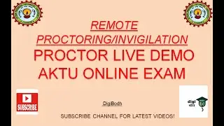 ONLINE INVIGILATION LIVE DEMO AKTU ONLINE EXAM 2020-21EVEN SEM  HOW TO DO REMOTE ONLINE INVIGILATION