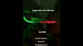 akrilik/lampu alis vario 150 new led RGB #vario150new #leampualisrgb #ledRGB #lampukeren