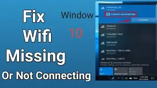 my WIFI not showing in Windows 10|Fix missing WIFI | WIFI not connecting| Hotspot not connecting
