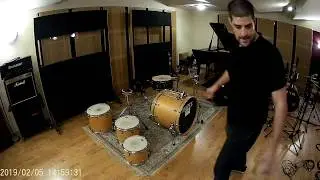 nVelope Studio | Drums Setup | 2.30 hours in 20mins Timelapse