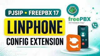 How to Register Linphone as PJSIP Extension in FreePBX 17 | No Voice Guide