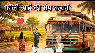 फौजी भाई की प्रेम कहानी ❤️ । Fouji Bhai Ki Prem Kahani | Cartoon Army Love Story 