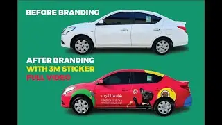 Full Branding with 3M Sticker  #wall #graphicdesign #poster #branding #glass #vehicle  #dubai