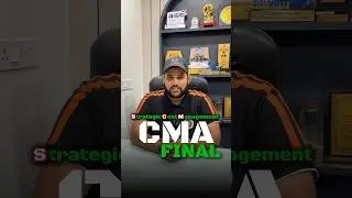 Revolution in CMA CLASSES🧑&zwj;🏫CMA FINAL SCM NEW BATCH by CA CMA ASHUTOSH LATA (AIR-1 CMA FINAL)