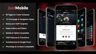 JustMobile | Mobile & Tablet Responsive Template | Themeforest Website Templates and Themes