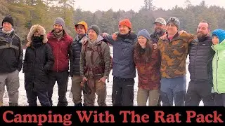 Camping With The Rat Pack. Backcountry Camping In The Snow With A Bunch Of Other Youtubers.