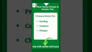 All groups Name in Review Tab.