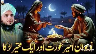 ایک نوجوان فقیر لڑکے اور امیر عورت کی زندگی کی حقیقت پر انتہائی سبق آموز بیان۔Peer Ajmal Raza Qadri 