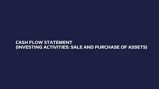 Understanding the Cash Flow Statement | Investment Activities