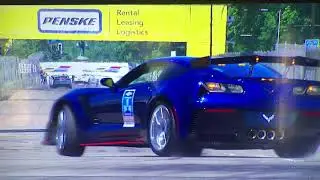 Pace Car Wrecks at Belle Isle Detroit GP