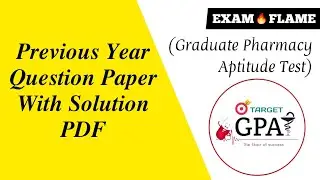 GPAT Previous Questions Paper with answers PDF Download Free (1998-2024)