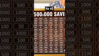 Rs 4$ Lakh Money Saving Box &ndash; Wooden 500,000 Target Chart &ndash; Rupee Organizer #moneysavingbox