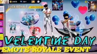 VALENTINE'S DAY EMOTE ROYALE EVENT FREE FIRE | VALENTINE EMOTE ROYALE EMOTE ROYALE EVENT FREE FIRE 🩷