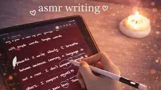 IPAD ASMR - Bu Teknik İngilizce &Ouml;ğretiyor - English Journal Writing