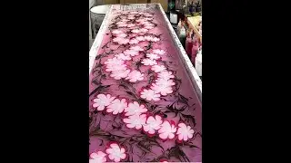 Creating a Custom Silk Scarf with the Art of Ebru / Painting on Water / Marbling / Wearable Art