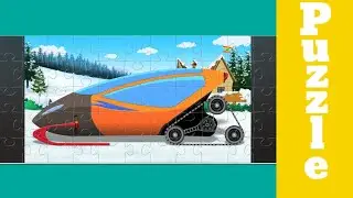 Concept snowmobile puzzle games for kids videos