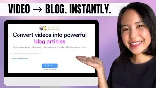 Turn One Video Into a Blog Post (Video to Blog Review)