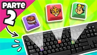 Parte 2 ¡PERSONALIZANDO MI TECLADO TECLA POR TECLA! con mis PERSONAJES FAVORITOS ⭐ Así o más fácil