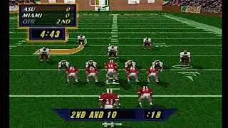 NCAA Football '98 (режим симуляции сезона &mdash; Arizona State Sun Devils против Miami Hurricanes)