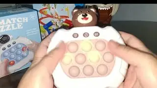 Bear pop-it game puzzle (unboxing toys)very satisfying sounds🐻🙋🏻❣️#youtube #satisfying #gameplay