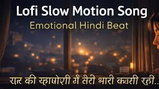 Slow Motion Zindagi 🌧️ | Hindi Lofi Song | Calm Night Vibes #hindilofimusic #slowlofi #sleepbeats