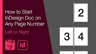 Как начать документ InDesign с любого номера страницы (слева или справа)