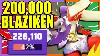 Unbelieveable 200,000+ DAMAGE Game with this BLAZIKEN BUILD | Pokemon Unite