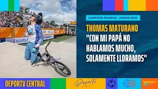 Thomas Maturano Campe&oacute;n Mundial Junior BMX de Glasgow, mano a mano en #DEPORTVCentral