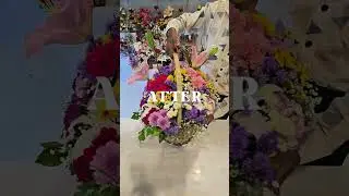 Pretty Flower Basket For Her | Before After Magic By Lilium Flowers #flowerbakset #bestgift #flowers