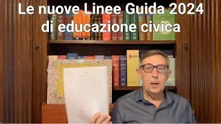Educazione civica Nuove Linee Guida scuola indicazioni difficoltà nomina coordinatore EC97