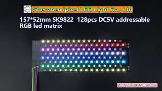 SK9822  128pcs DC5V addressable RGB led matrix