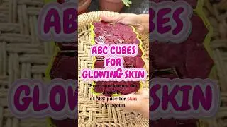 ABC ice cubes for healthy skin and hair