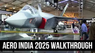 Aero India 2025 Walkthrough | Pavilions | Static Display Area | Aerobatics | Su57E | F35