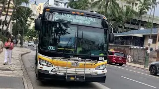 Honolulu TheBus #891 [2020 New Flyer CD60] Route 2-Waikiki-Kahala Mall-Via Diamond Head