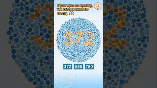 #063 👉 Eye Challenge 👀 Can You Spot the Hidden Number? | Color Vision Puzzle