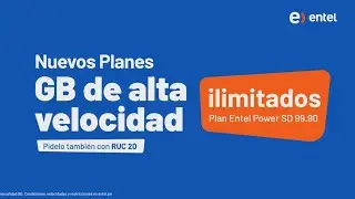 El verdadero internet ilimitado lo tiene Entel 💪